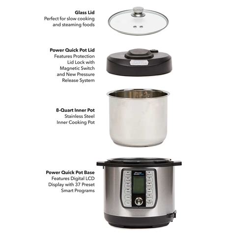 The Ultimate Guide to Power Pressure Cooker XL Lid Parts: Diagram and ...