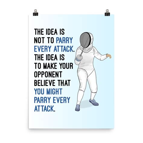 Fencing Motivational Poster - Fencing Love