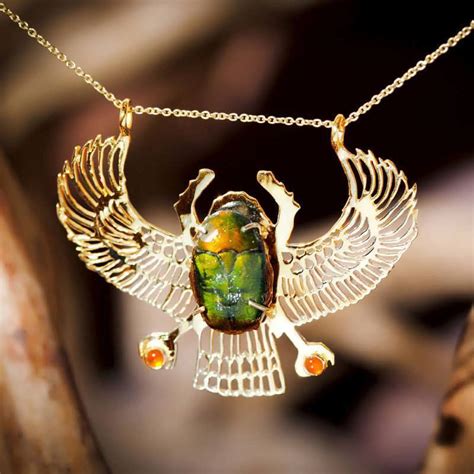 Genuine Egyptian Scarab Talisman Gold