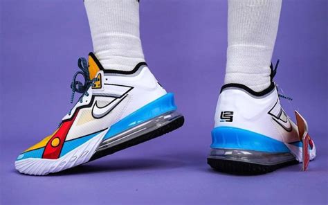 Nike LeBron 18 Low Stewie Griffin Cartoon Art CV7562-104 Release Date - SBD