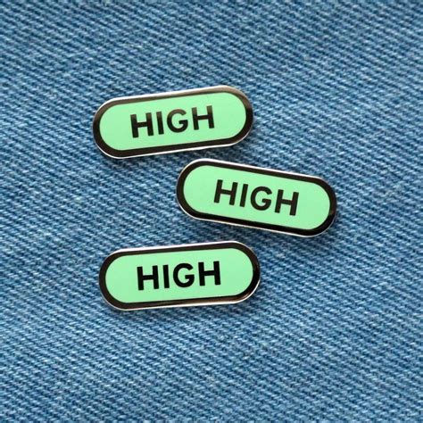 HIGH Elevated Enamel Pins – Plant Playground