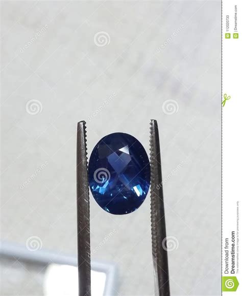 Natural Blue sapphire stock image. Image of origin, natural - 112020733