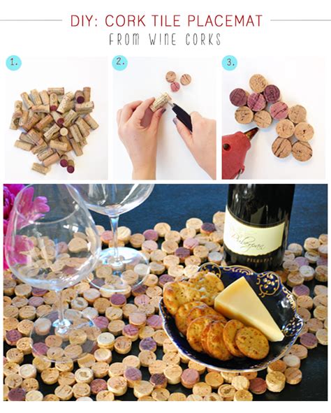 Crafting on a Budget: DIY: Cork Tile Placemat from Wine Corks