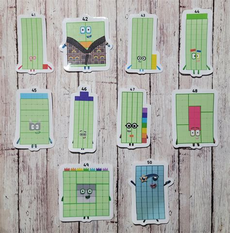 Numberblocks 41-50 - Etsy