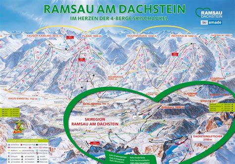 Large detailed piste map of Ramsau - Dachstein - 2019 | Styria | Austria | Europe | Mapsland ...