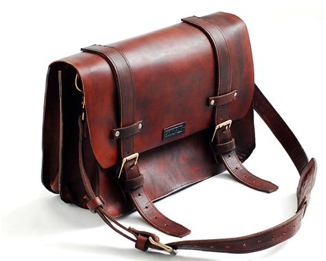 Leather Messenger Bag or leather lawyers bag, leather satchel for men ...