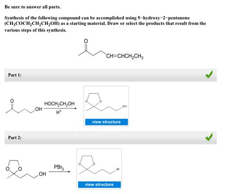 Solved Synthesis of the following compound can be | Chegg.com