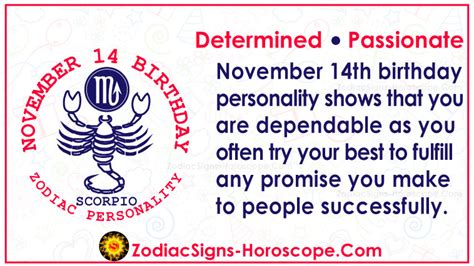 November 14 Zodiac (Scorpio) Horoscope Birthday Personality and Lucky Things