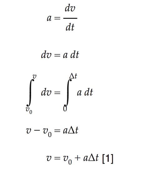 Kinematic Equations