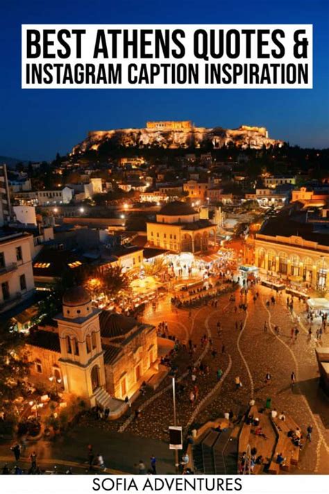 25 Gorgeous Quotes about Athens & Instagram Caption Inspiration - Sofia ...