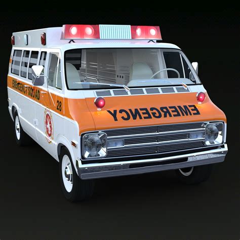 DODGE VAN AMBULANCE for DAZ Studio 3D Models 3DClassics