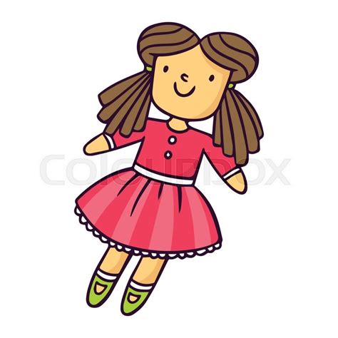 Doll, bright vector children ... | Stock vector | Colourbox