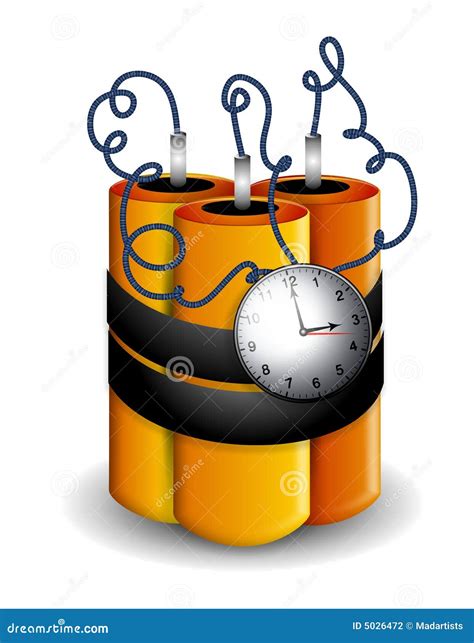 Ticking Time Bomb Explosives Stock Illustration - Illustration of bomb, time: 5026472