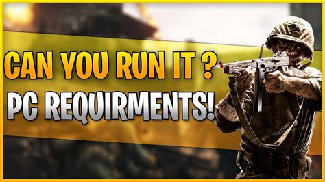 Call Of Duty WW2 PC Requirements - Can You Run It ? - YouTube