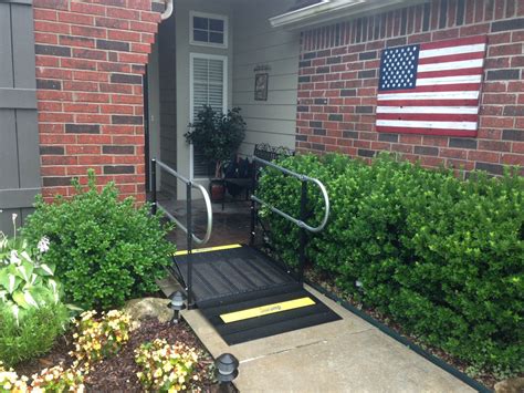 Amramp Oklahoma installed this wheelchair ramp to make the front ...