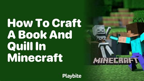 How to Craft a Book and Quill in Minecraft - Playbite