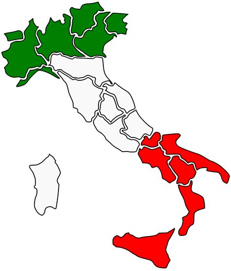 Clipart - Italy Map