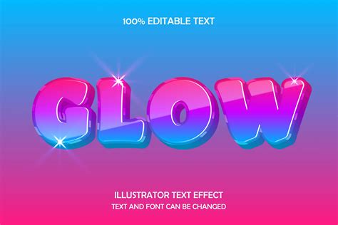 Glow - Text Effect Graphic by 4gladiator.studio44 · Creative Fabrica