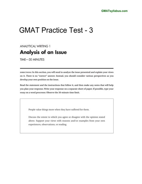 GMAT Sample Paper 5