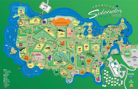 Theme Park Map Design