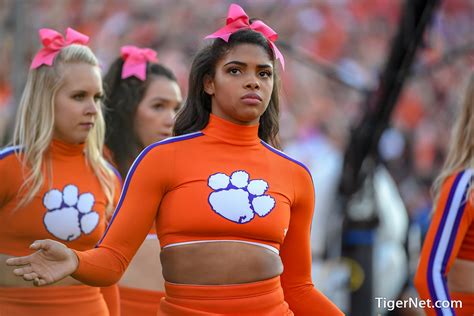 Clemson Football Photo of Cheerleaders - TigerNet