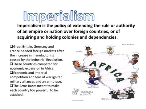 how were economic competition and imperialism causes of world war 1