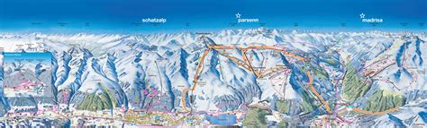 Klosters Piste Map / Trail Map