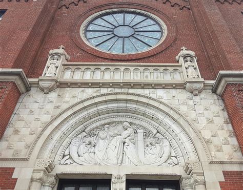 Photo: Visitation BVM Church Entrance Tympanum