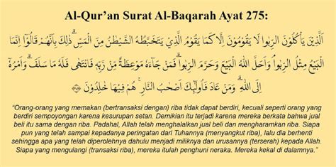 Surat Al-Baqarah Ayat 275: Arab, Arti, dan Tafsirnya - Abu Syuja