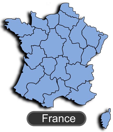 Clipart - Map of France 1