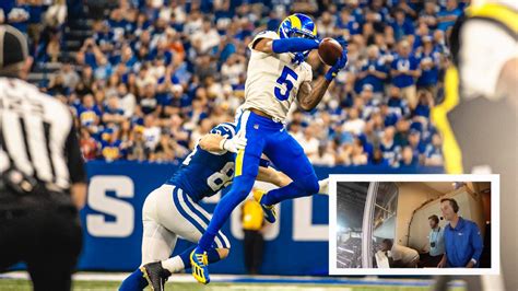 Rams CB Jalen Ramsey’s interception in Rams vs. Colts at Lucas Oil ...