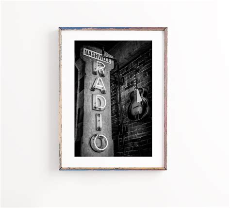 Nashville Wall Art Music Photography Unframed Set of 3 - Etsy