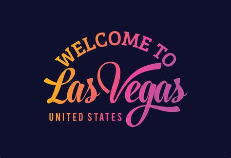 Welcome To Las Vegas Word Text Creative Font Design Illustration. Welcome sign 8123651 Vector ...