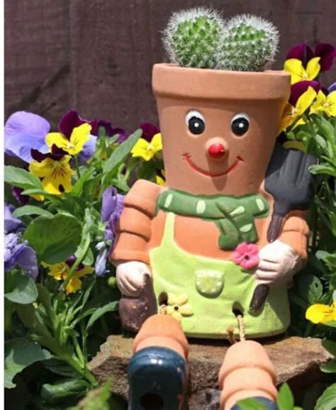 Personalised Flower Pot Man Planter - Etsy UK