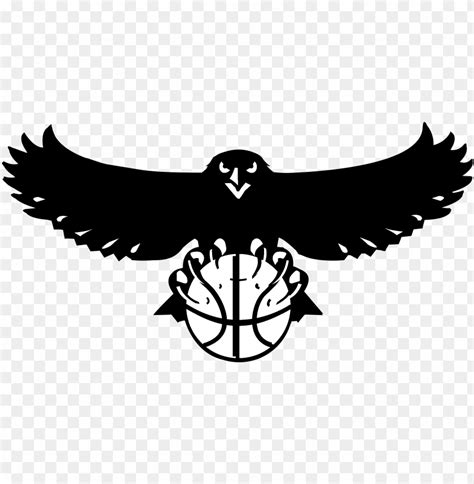 Free download | HD PNG atlanta hawks logo black and ahite atlanta hawks logo 1 1 PNG transparent ...