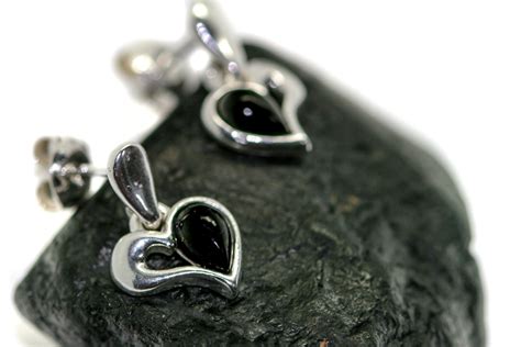 Whitby Jet Earrings. Sterling Silver Earrings, British jewellery ...