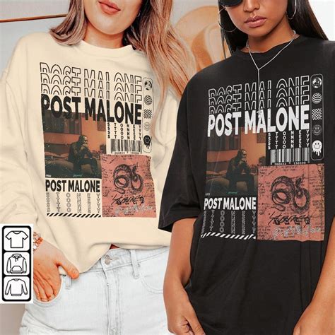 Post Malone Rap Shirt Post Malone Merch Sweatshirt Retro Y2K - Etsy