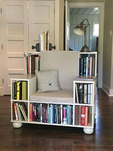 5 DIY Bookshelf Chair Plans for Reading Books - DIY Crafts