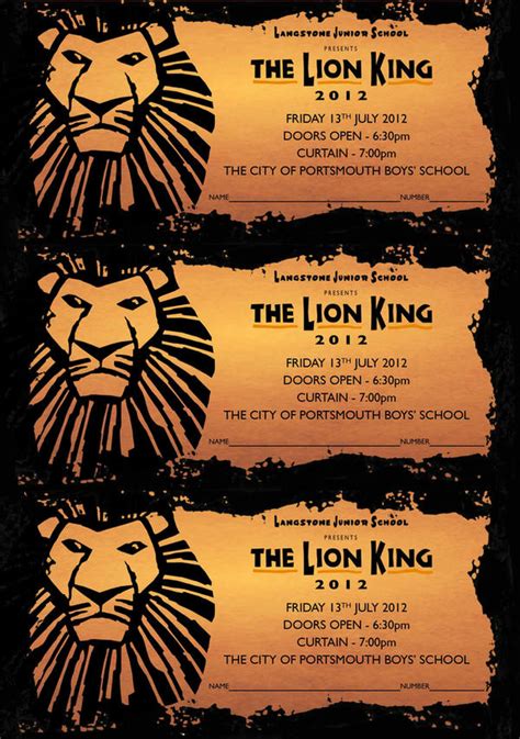 LJS Lion King tickets by RobBlofield on DeviantArt