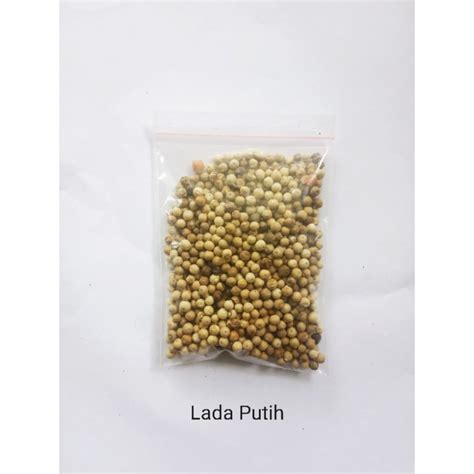 Jual Lada Putih Bulat Rempah Tradisional Lada Merica berat 50 gr ...