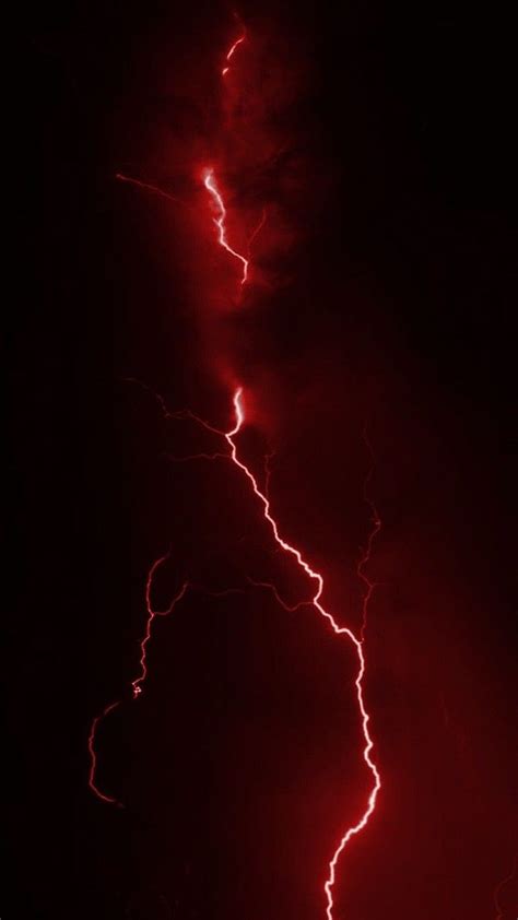 Red Lightning Wallpaper