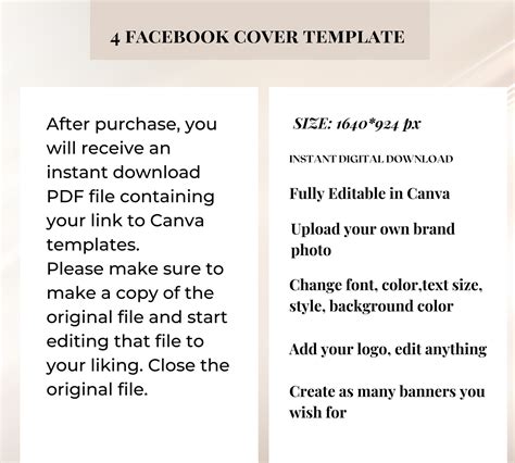 Canva Facebook cover template.Social media Banner | Etsy