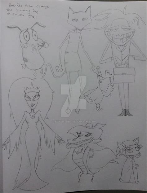 Courage the cowardly dog fan art by drowsycobracat on DeviantArt