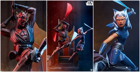 Ahsoka Tano vs Darth Maul Diorama by Sideshow - The Toyark - News