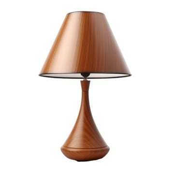 Brown Desk Lamp Brown Table Lamp Isolated, Table Lamp, Desk Lamp, Flat Style PNG Transparent ...