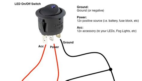 wiring a 12 volt light switch Wiring volt switch diagram toggle ...