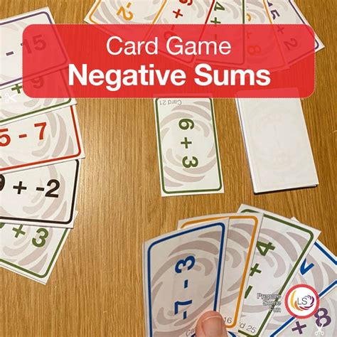 Engaging Card Game for Adding and Subtracting with Negative Numbers