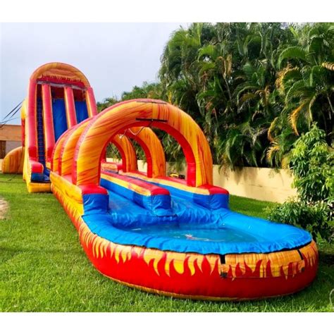 Dual Volcano Water Slide Rentals Miami - Fort Lauderdale - Palm Beach