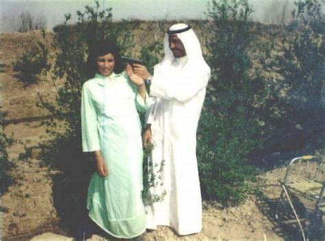 Saddam Hussein with his wife Sajida Talfah, 1960s - 9GAG