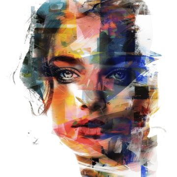 Female Student Abstract Portrait, Woman, Female, Girl Power PNG Transparent Image and Clipart ...